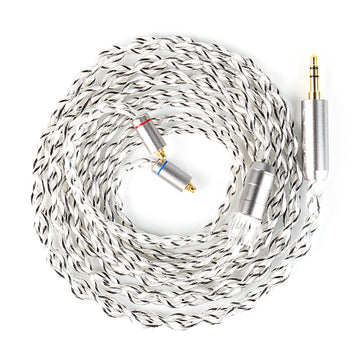 【KBEAR Lattice】4-Strand 27-Core OCC & Pure Silver Hybrid Braided HiFi Earphone Upgrade Cable - KEEPHIFI