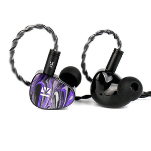 【KBEAR Alkaid KB03】in Ear Monitors 1 DD+1 BA+1 Bone Conduction Hybrid HiFi IEM Earphones, Upgraded Vibration Bone Conduction Driver, Perfect for Gaming, No mic