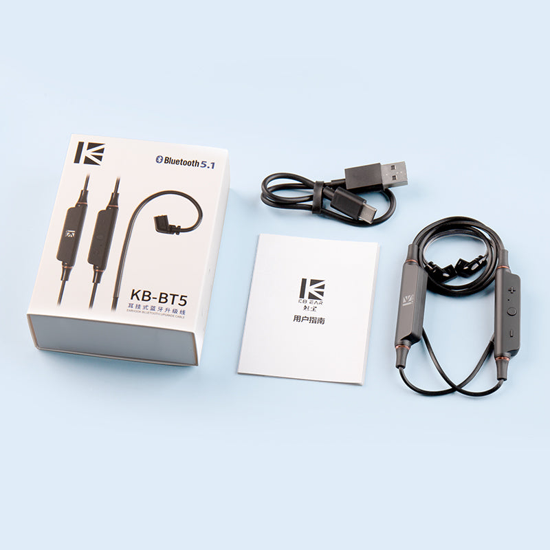 【KBEAR BT5】Earhook Bluetooth 5.1 Upgrade Cable HD Mic