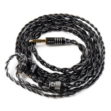 【KBEAR Black Blade】Brass Alloy Upgrade Cable 4-core braided in Litz structure 1.2M Long - KEEPHIFI