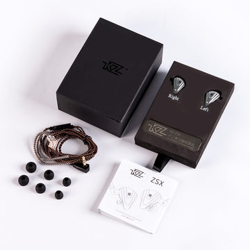 【KZ ZSX】5BA+1DD 6 Driver Hybrid in-Ear Monitors HiFi Earphones - KEEPHIFI