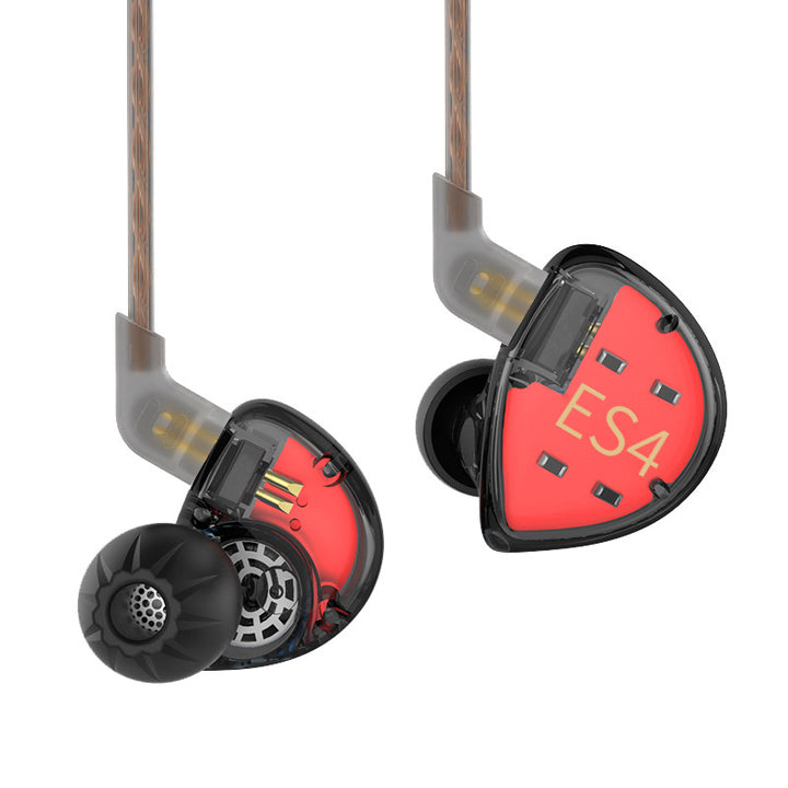 【KZ ES4】 Wired in Ear Headphones, High Resolution IEM Noise Cancelling KZ Earbuds Gaming Earbuds HiFi Bass in Ear Monitor with 1BA 1DD - KEEPHIFI