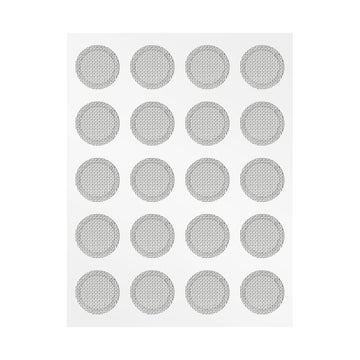 CCZ Silver Earbuds Filters Earphone Filter Mesh, Earbud and in-Ear Headphones Protective Filters Earphone Accessories 10 Pairs - KEEPHIFI