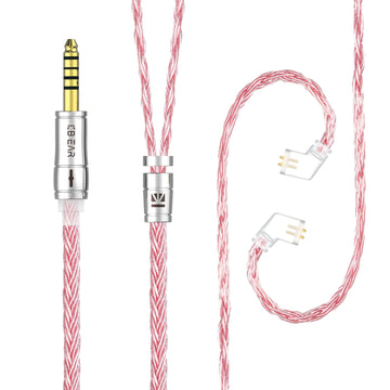 【KBEAR ST18】16-Core Oxygen-free Copper Silver-plated Upgraded Cable 1.2M Long - KEEPHIFI