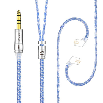 【KBEAR ST18】16-Core Oxygen-free Copper Silver-plated Upgraded Cable 1.2M Long - KEEPHIFI