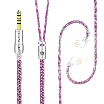 【KBEAR ST18】16-Core Oxygen-free Copper Silver-plated Upgraded Cable 1.2M Long - KEEPHIFI