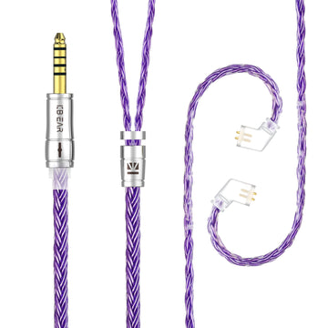 【KBEAR ST18】16-Core Oxygen-free Copper Silver-plated Upgraded Cable 1.2M Long - KEEPHIFI