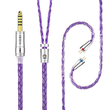 【KBEAR ST18】16-Core Oxygen-free Copper Silver-plated Upgraded Cable 1.2M Long - KEEPHIFI