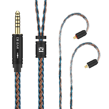 【KBEAR ST16】Crystal 16 Cores 1.2M Long Upgrade Cable 5N single crystal copper silver-plated upgrade wire - KEEPHIFI