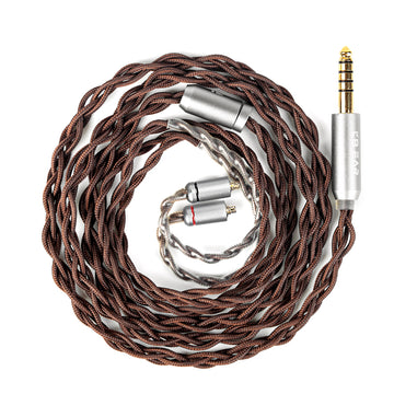 【KBEAR YUAN】 25AWG OCC Silver-Plated Cable – Cross-Braid for Balanced, Smooth & Pure IEM Sound (MMCX/2Pin/QDC, 3.5mm/4.4mm) - KEEPHIFI