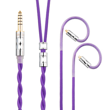 【KBEAR ST5】4N Pure Silver + 4N OFC Mixed Upgraded Cable 1.2m Long - KEEPHIFI