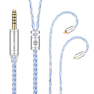 【KBEAR ST16】Crystal 16 Cores 1.2M Long Upgrade Cable 5N single crystal copper silver-plated upgrade wire - KEEPHIFI