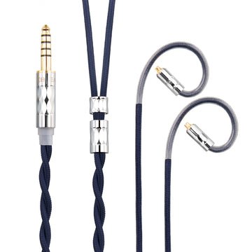 【KBEAR ST5】4N Pure Silver + 4N OFC Mixed Upgraded Cable 1.2m Long - KEEPHIFI