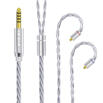 【KBEAR ST20】 Upgraded Cable Silver-Plated OCC Mixed Alloy Cable Shielded by OFC, 1.2m Long - KEEPHIFI