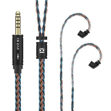 【KBEAR ST16】Crystal 16 Cores 1.2M Long Upgrade Cable 5N single crystal copper silver-plated upgrade wire - KEEPHIFI