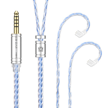 【KBEAR ST16】Crystal 16 Cores 1.2M Long Upgrade Cable 5N single crystal copper silver-plated upgrade wire - KEEPHIFI