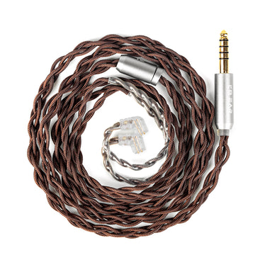 【KBEAR YUAN】 25AWG OCC Silver-Plated Cable – Cross-Braid for Balanced, Smooth & Pure IEM Sound (MMCX/2Pin/QDC, 3.5mm/4.4mm) - KEEPHIFI
