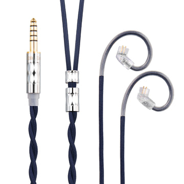 【KBEAR ST5】4N Pure Silver + 4N OFC Mixed Upgraded Cable 1.2m Long - KEEPHIFI