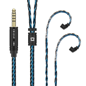 【KBEAR ST16】Crystal 16 Cores 1.2M Long Upgrade Cable 5N single crystal copper silver-plated upgrade wire - KEEPHIFI