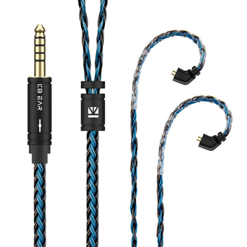 【KBEAR ST16】Crystal 16 Cores 1.2M Long Upgrade Cable 5N single crystal copper silver-plated upgrade wire - KEEPHIFI