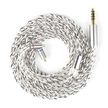 【KBEAR Lattice】4-Strand 27-Core OCC & Pure Silver Hybrid Braided HiFi Earphone Upgrade Cable - KEEPHIFI