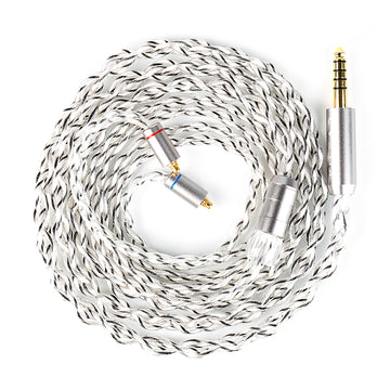 【KBEAR Lattice】4-Strand 27-Core OCC & Pure Silver Hybrid Braided HiFi Earphone Upgrade Cable - KEEPHIFI