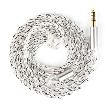【KBEAR Lattice】4-Strand 27-Core OCC & Pure Silver Hybrid Braided HiFi Earphone Upgrade Cable - KEEPHIFI