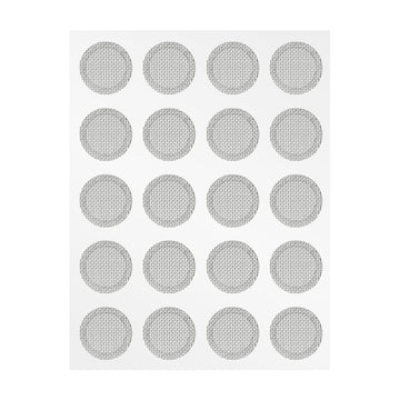 CCZ Silver Earbuds Filters Earphone Filter Mesh, Earbud and in-Ear Headphones Protective Filters Earphone Accessories 10 Pairs - KEEPHIFI