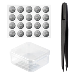 CCZ Dust-Proof Steel Mesh with Glue Stainless in-Ear Earphones Replace Clean Net Filter dust Headphones Shell Steel Mesh (Pack of 10 pairs) - KEEPHIFI