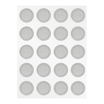 CCZ Silver Earbuds Filters Earphone Filter Mesh, Earbud and in-Ear Headphones Protective Filters Earphone Accessories 10 Pairs - KEEPHIFI