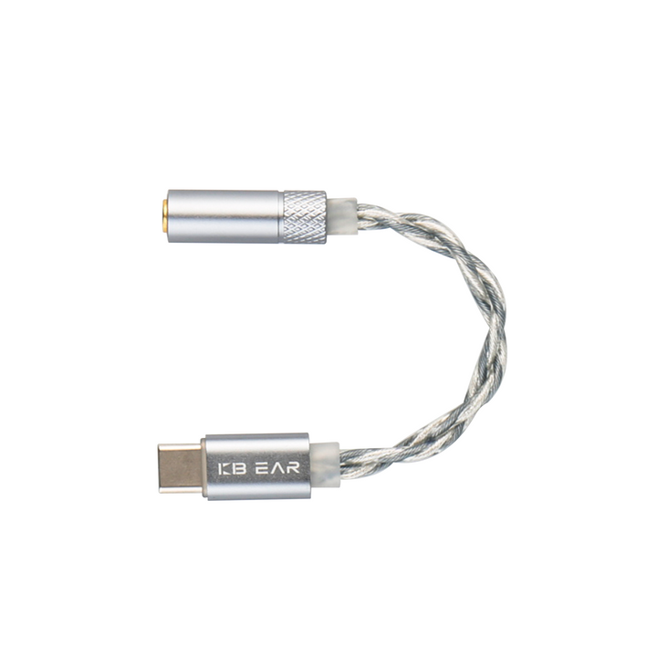【KBEAR P30】 2-Strand 5N OFC Decoding Adapter Type-C to 3.5mm|Type-C to 4.4mm