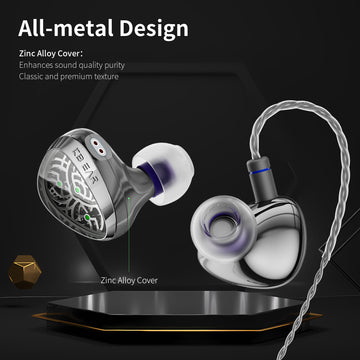 [KBEAR TB-X] 10mm CVD-Coated Carbon Fiber Diaphragm DD  HiFi in-ear Earphones - KEEPHIFI