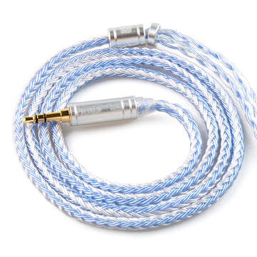 【KBEAR ST16】Crystal 16 Cores 1.2M Long Upgrade Cable 5N single crystal copper silver-plated upgrade wire - KEEPHIFI