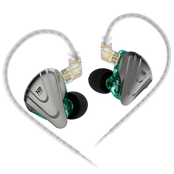 【KZ ZSX】5BA+1DD 6 Driver Hybrid in-Ear HiFi Earphones with Zinc Alloy Faceplate, Recessed 2 Pin Detachable Cable for Audiophile Musician - KEEPHIFI