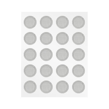 CCZ Silver Earbuds Filters Earphone Filter Mesh, Earbud and in-Ear Headphones Protective Filters Earphone Accessories 10 Pairs - KEEPHIFI