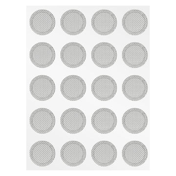 CCZ Silver Earbuds Filters Earphone Filter Mesh, Earbud and in-Ear Headphones Protective Filters Earphone Accessories 10 Pairs - KEEPHIFI