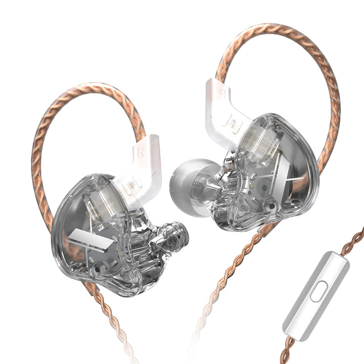 【KZ EDX——Clearance】 Stage Monitor Level In-Ear Monitor – 10mm Composite Magnetic Dynamic Driver, High Sensitivity 112dB, Ergonomic Design, Pre-Formed Ear Hooks, Effective Noise Reduction, 0.75mm 2-Pin, 3.5mm, HD Mic Option - KEEPHIFI