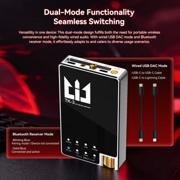 【TRI TK3】DAC/AMP Multi-functional Portable Audio DAC & Headphone Amplifier - KEEPHIFI