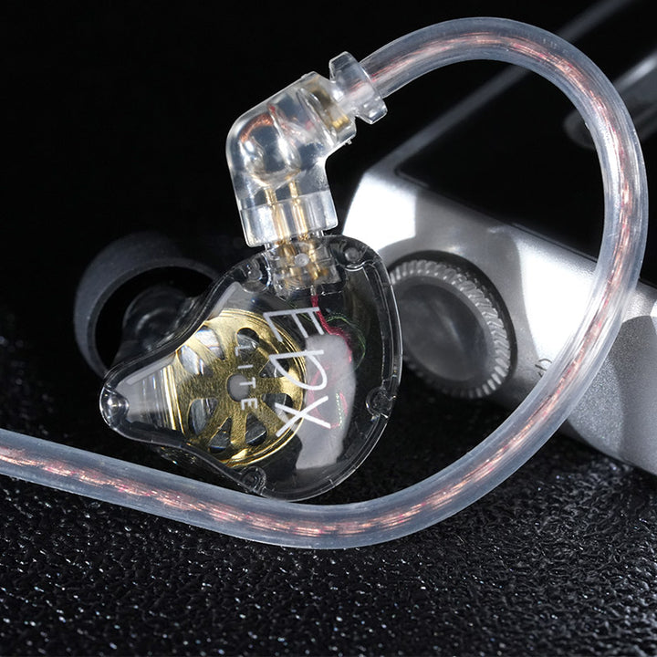 【KZ EDX Lite】 Super-Linear Dynamic In-Ear Monitor – 20Hz-40kHz, 0.75mm 2-Pin, 3.5mm Gold-Plated, Professional OFC Cable, HD Mic