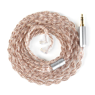 【KBEAR Glitter】Pure Silver + Furukawa High-Purity Copper Hi-Fi Headphone Upgrade Cable, For the Discerning Audiophile - KEEPHIFI