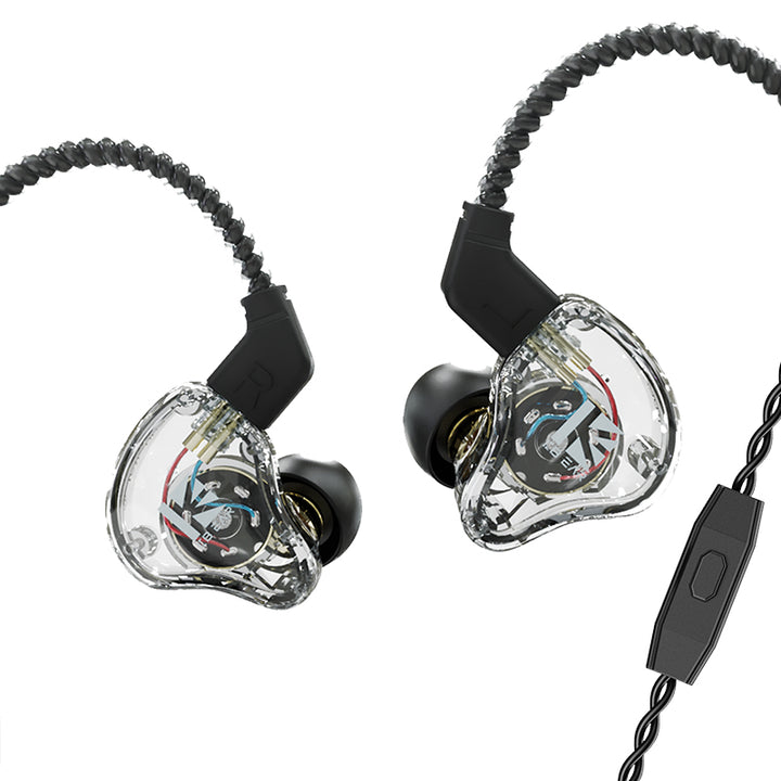 【KBEAR KS1 TYPE- C】 Headphone Dual Magnetic Circuit Wired Earphones Single Dynamic Driver Headset 10mm Polymer PET Diaphragm IEM