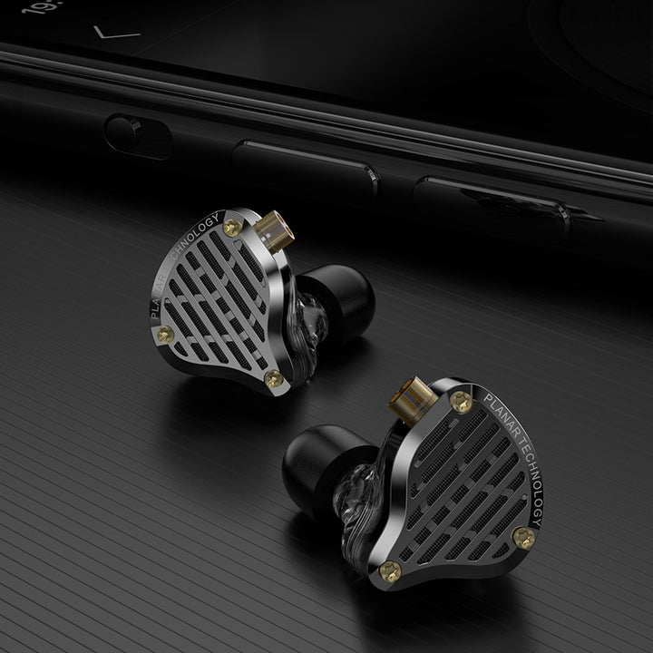 【KZ PR3】 Planar Magnetic In-Ear Monitor – 13.2mm Custom Mold Silver-Plated Diaphragm, 15Ω Low Impedance, High Sensitivity, N52H Magnet Array