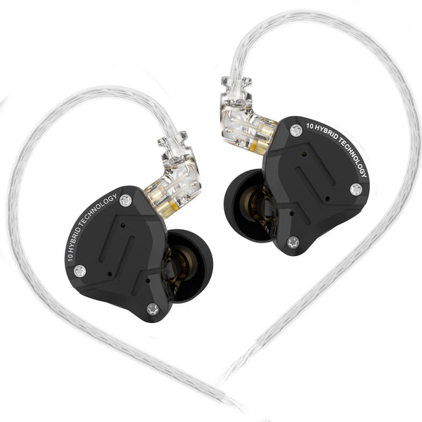 【KZ ZS10 Pro】 4BA+1DD Hybrid In Ear Earphone Headphones DJ Monitor Wired Earbuds Headset KZ ZS10PRO ZSX ZST AS10 ZEX EDX ZSN Pro