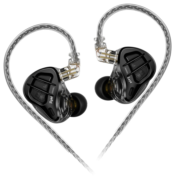 【KZ ZAR】 in-Ear Monitor 7BA+1DD Hybrid 8 Drivers Earbuds HiFi Bass Noise Isolation Earphones, Clarity in All Frequency Stereo Sound Comfortable Headphones for Audio Engineers, Musicians