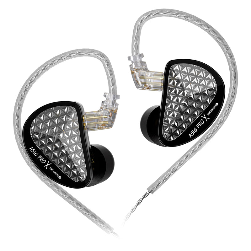 thumbnail image 2 of KZ ZAX In-Ear Monitor Earphones - 16 Driver Hybrid (7BA + 1DD), HiFi Stereo, Detachable Cable, Noise Isolating, For Musicians & Audiophiles (Silver, No Mic) 2 of 12