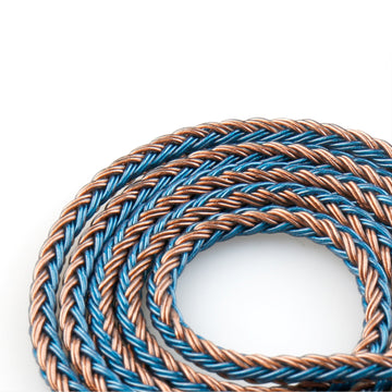 【KBEAR ST16】Crystal 16 Cores 1.2M Long Upgrade Cable 5N single crystal copper silver-plated upgrade wire - KEEPHIFI