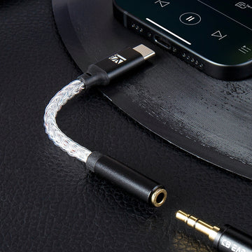 【KBEAR TC12 Pro】Type-C to 3.5mm Earphone Adapter, HIFI Sound Quality, Easy Connection - KEEPHIFI