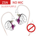 【KZ ZSN】 in Ear Earphone 1BA 1DD Stereo High Fidelity Earphone, KZ Earbuds High Resolution in Ear Monitor Headphone with Detachable 0.75mm 2 pin Cable