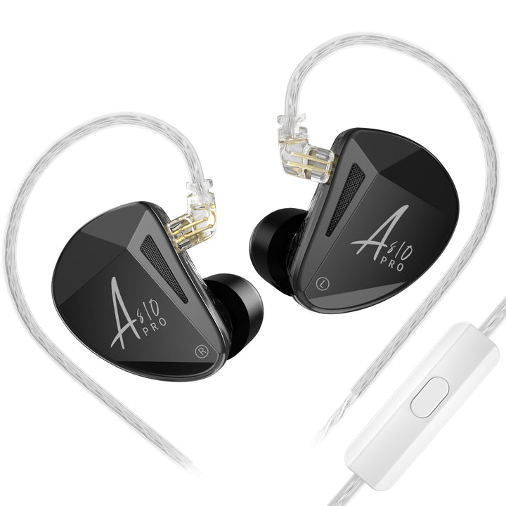 【KZ AS10 Pro 】Professional 5-BA IEM – 22955 Low-Frequency BA + 29689 Mid-Frequency BA + 31736 High-Frequency Array BA + 30019 High-Frequency BA, Precision Electronic Crossover
