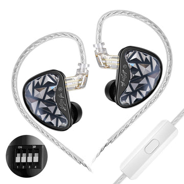 【KZ AS24 Pro】24BA Drivers In-Ear Monitor, Tunable HiFi IEM, Wired Earbuds High-end Earphones for Audiophile - KEEPHIFI